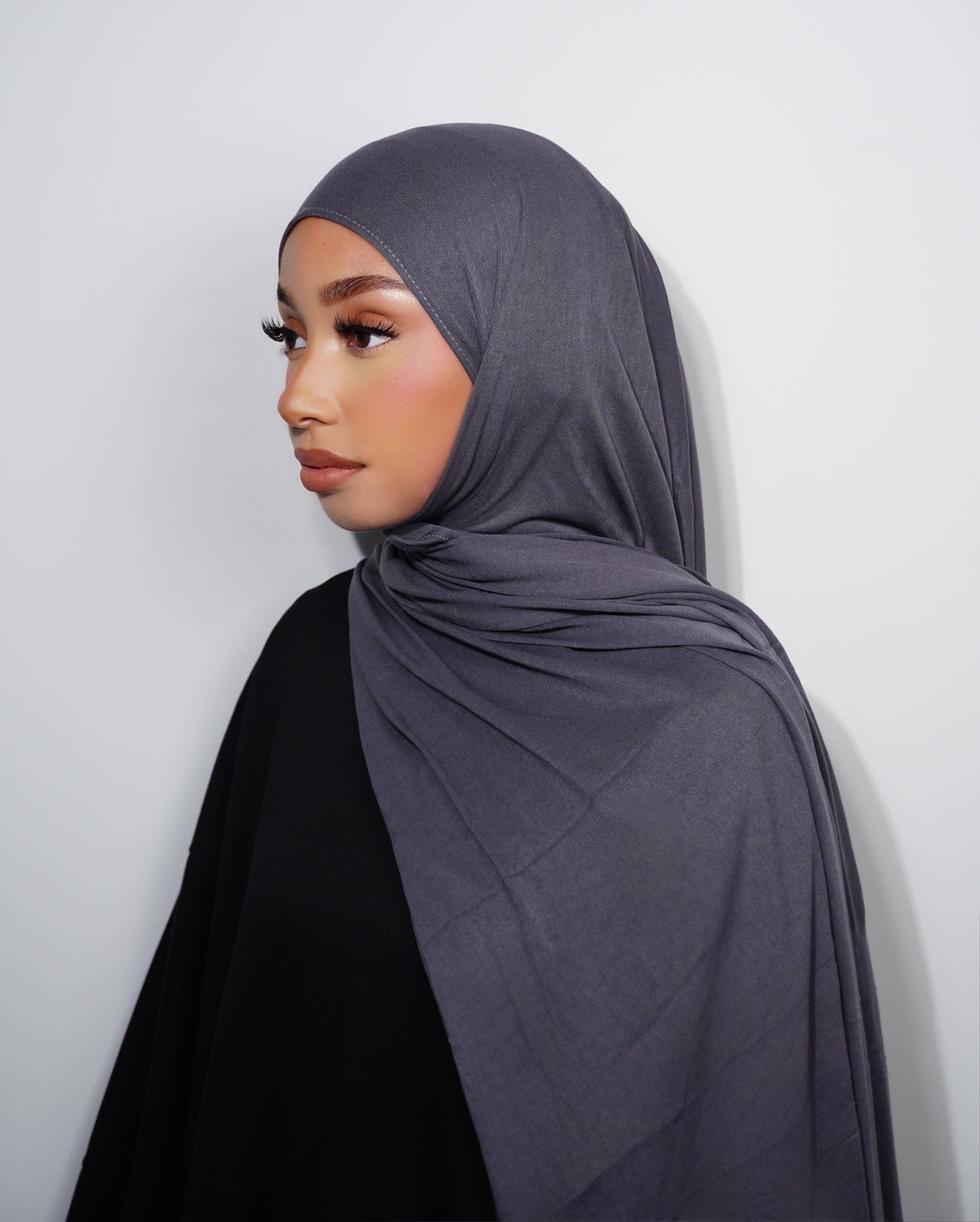 HIJAB JERSEY BAMBOO DARK GREY