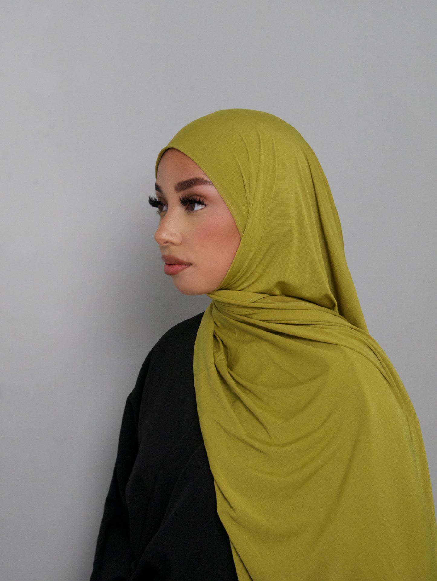 HIJAB JERSEY PREMIUM VERT OLIVE