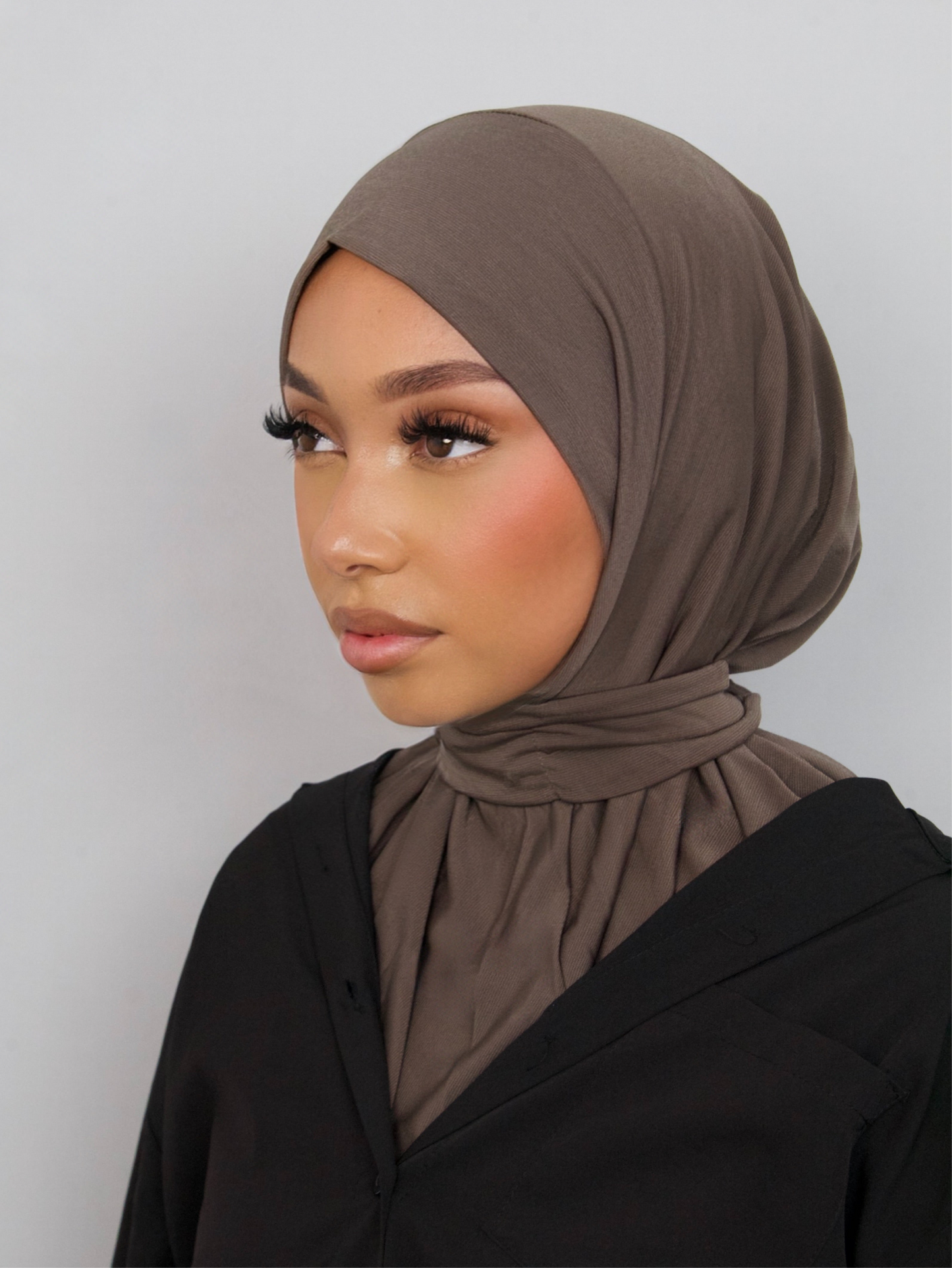 HIJAB CAGOULE TAUPE