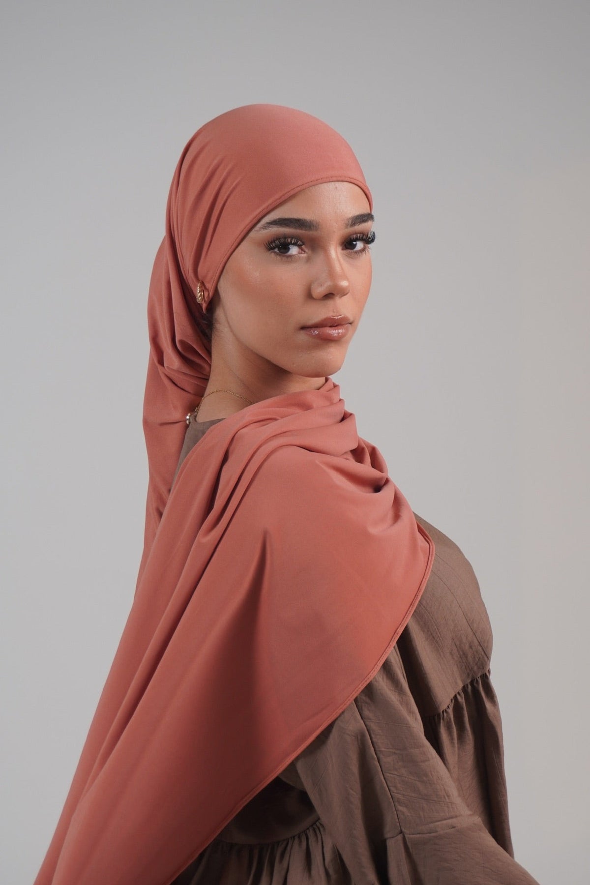 HIJAB JERSEY PREMIUM LUXE ABRICOT