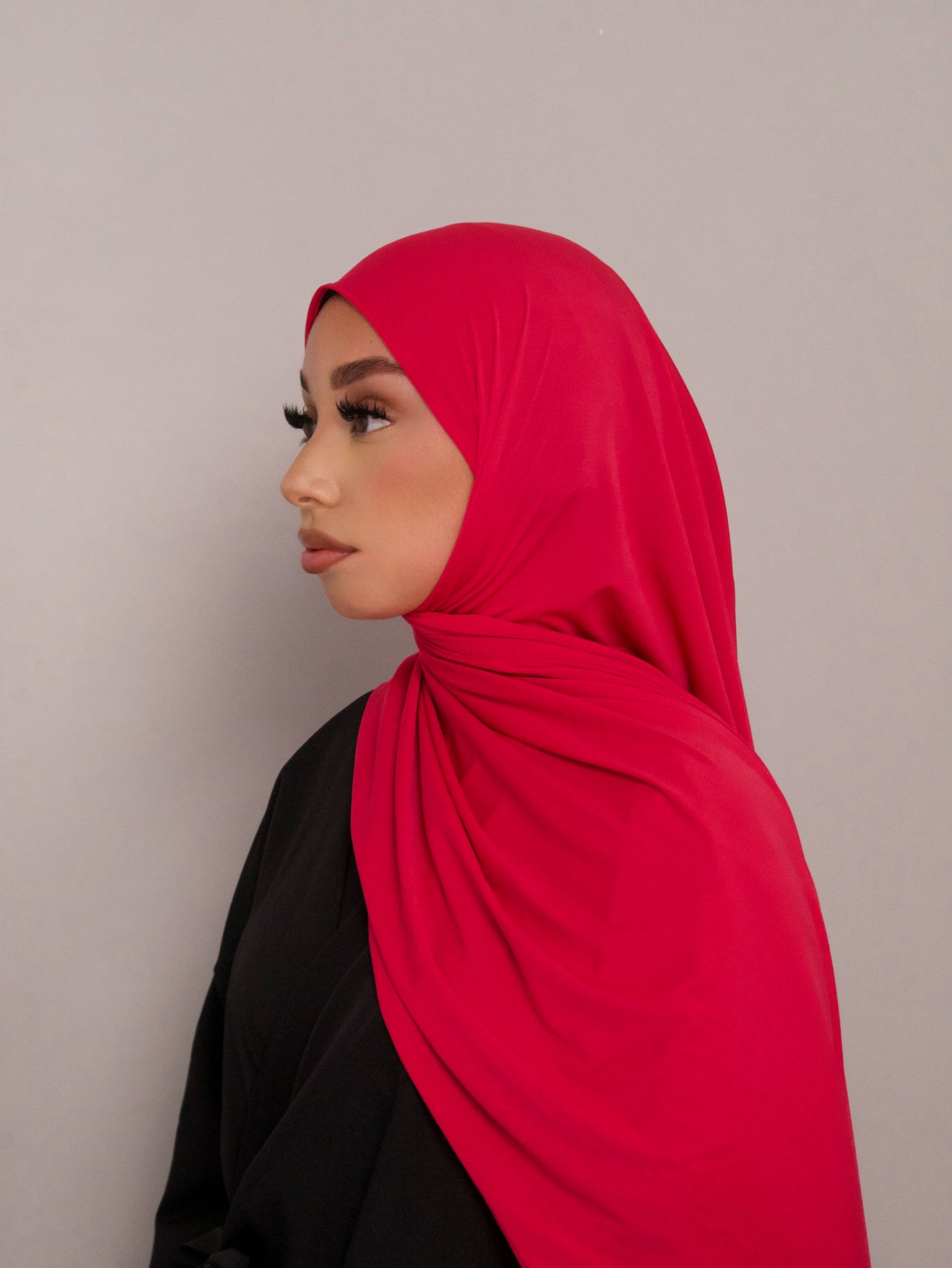 HIJAB JERSEY PREMIUM FRISÉ ROSE FUCHSIA