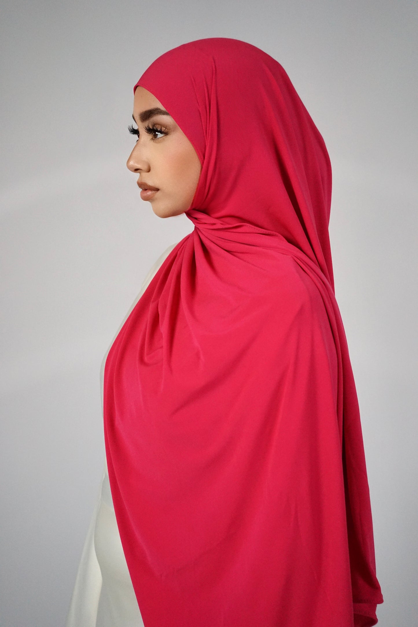 HOT PINK LUXE PREMIUM JERSEY HIJAB