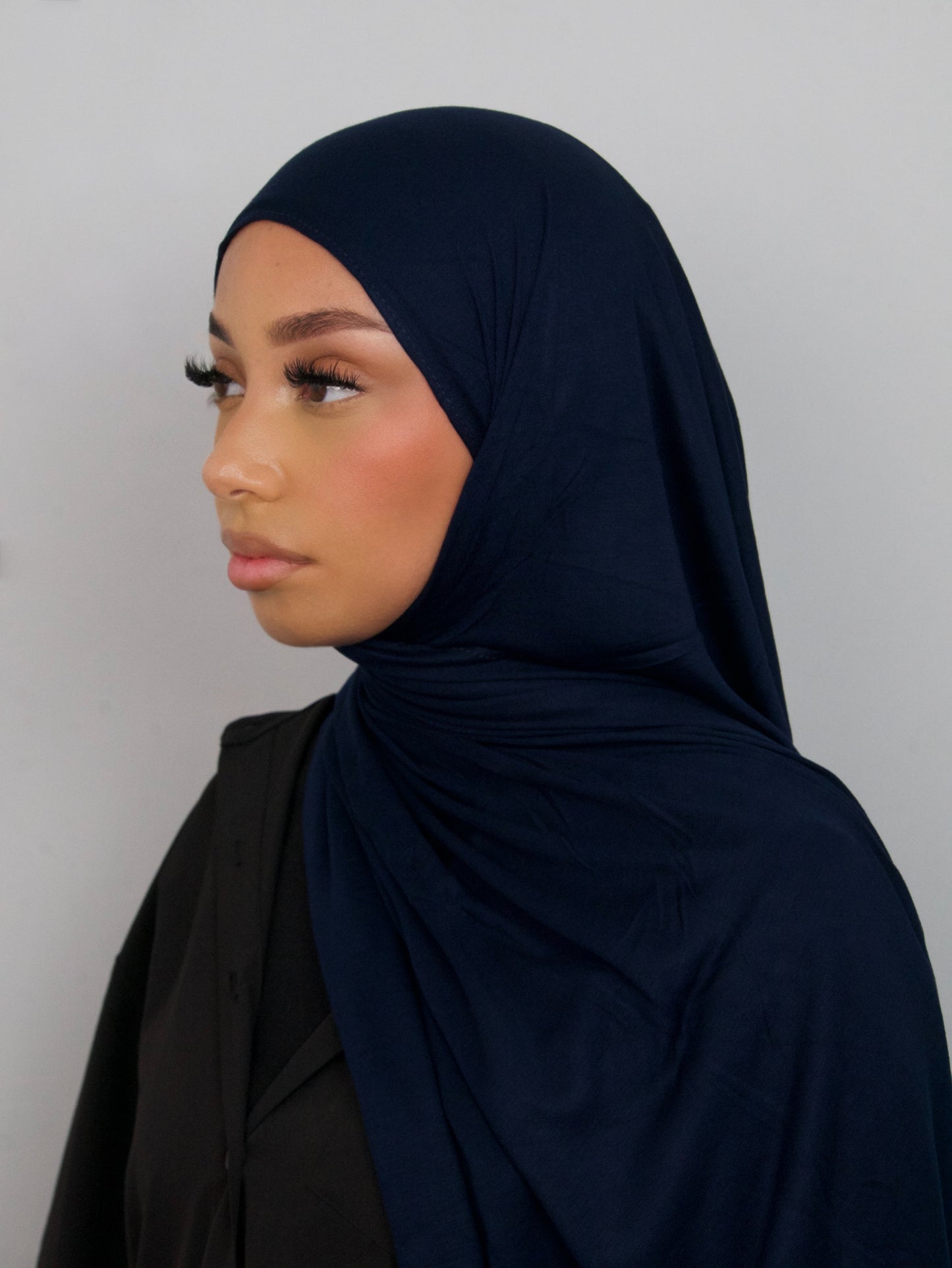 HIJAB JERSEY BAMBOO BLEU MARINE