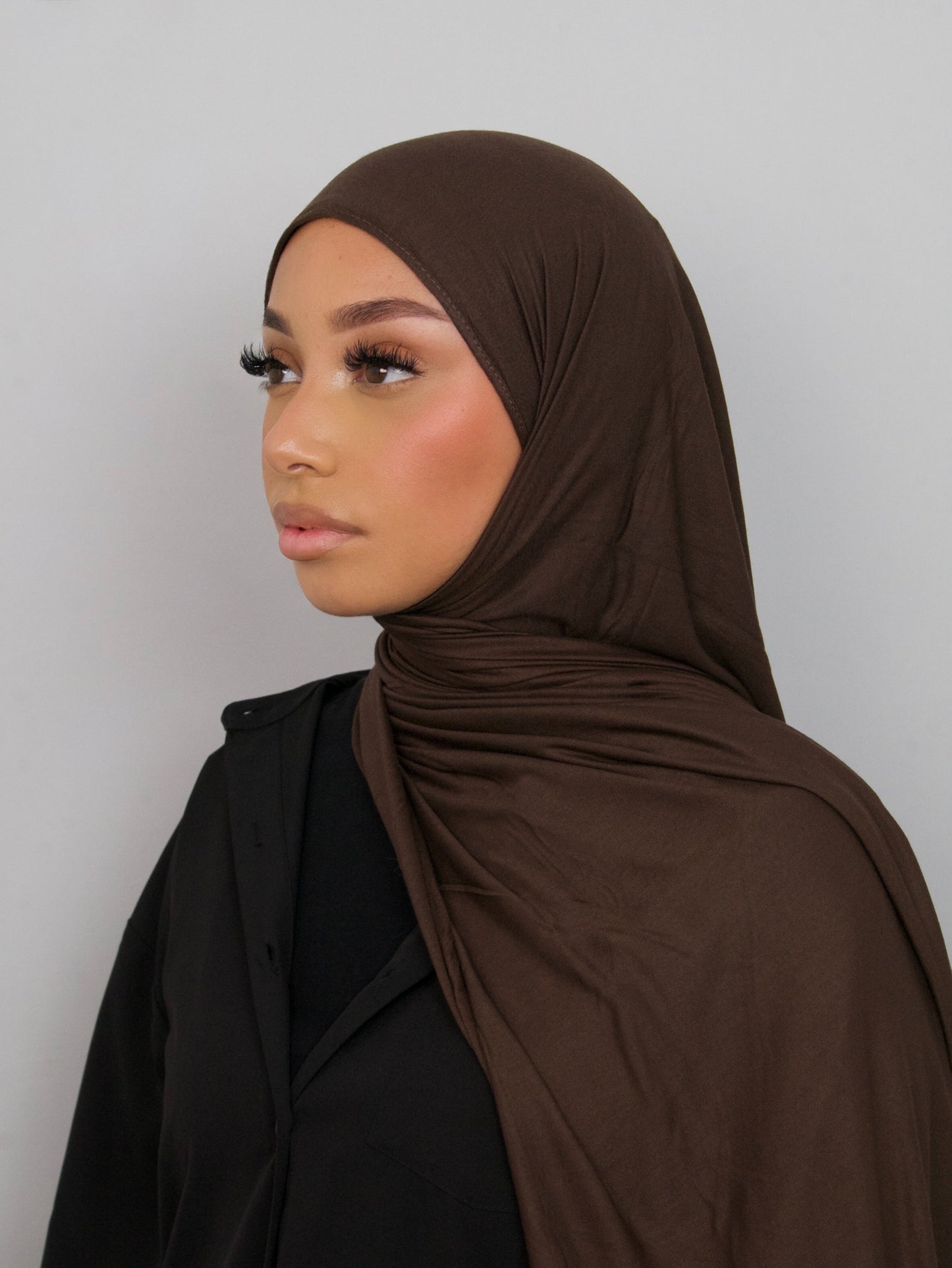 HIJAB JERSEY BAMBOO CHOCOLAT