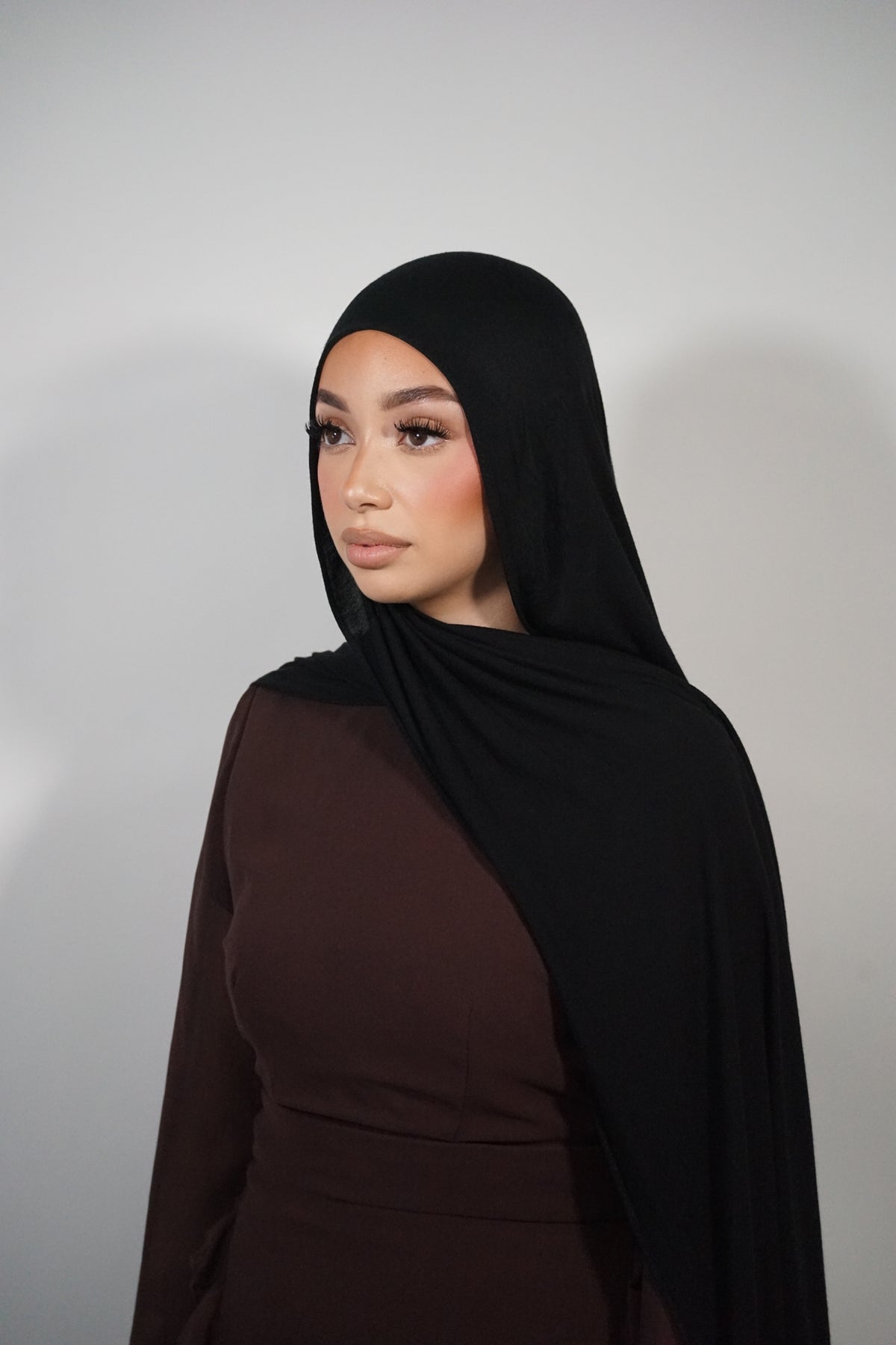 BLACK JERSEY BAMBOO MODAL HIJAB