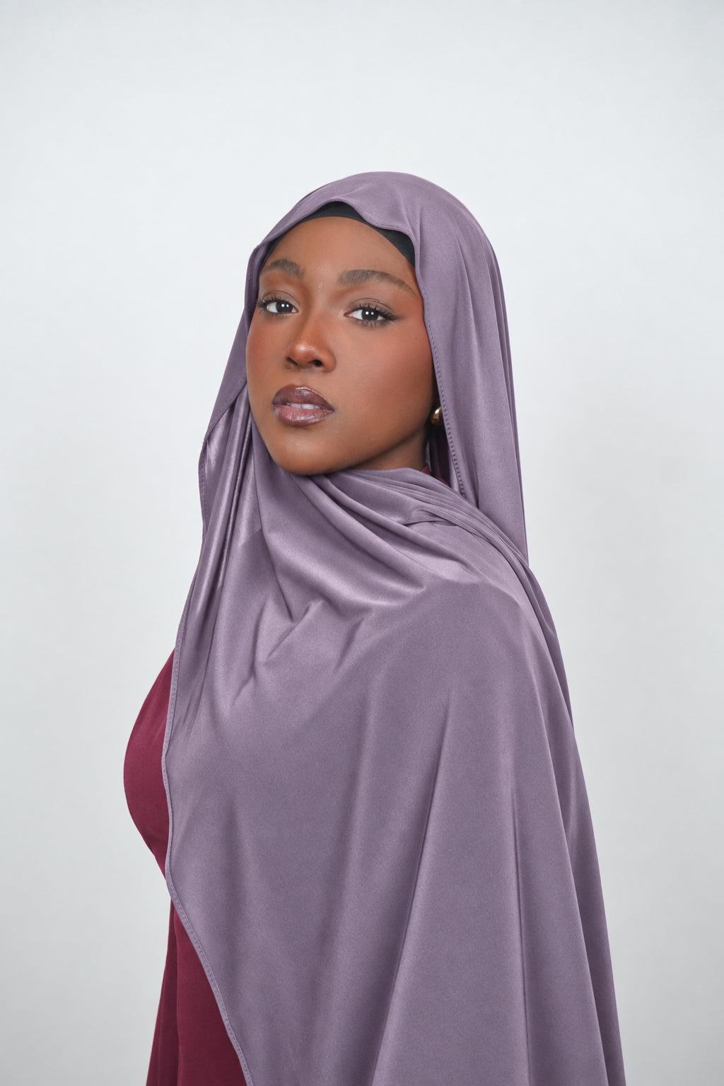 MAUVE LIQUID JERSEY HIJAB