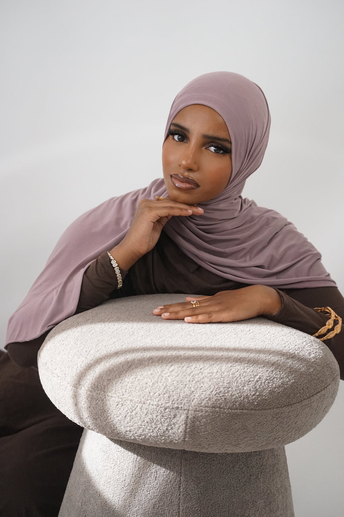 ROSEWOOD LIQUID JERSEY HIJAB
