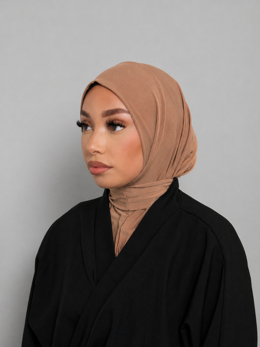 HIJAB CAGOULE CARAMEL