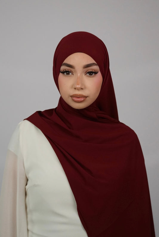 HIJAB AIR PLUME BORDEAUX