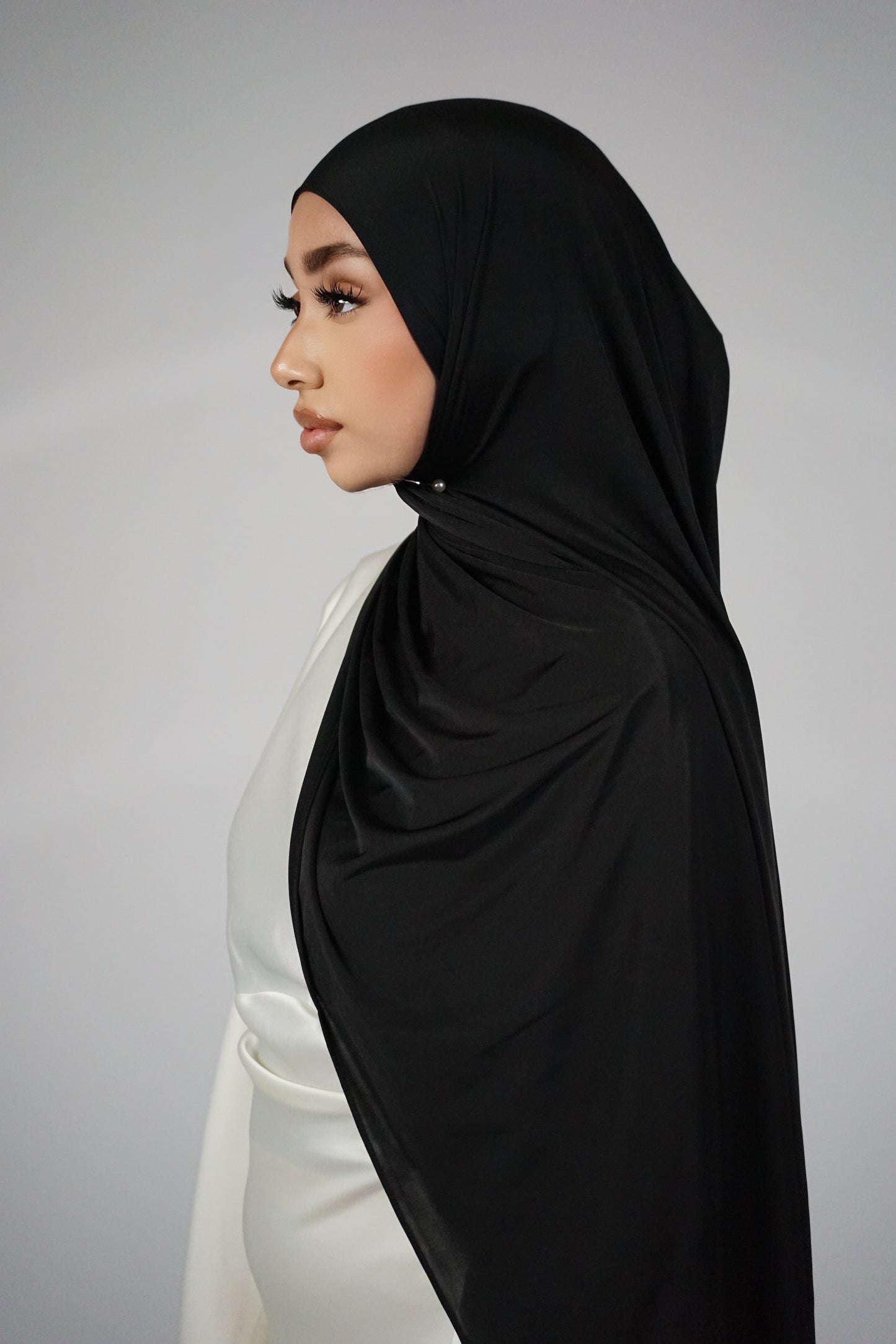 BLACK LIQUID JERSEY HIJAB
