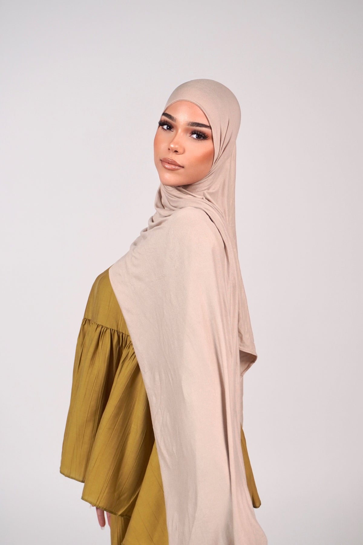 HIJAB MODAL JERSEY BAMBOO OAT