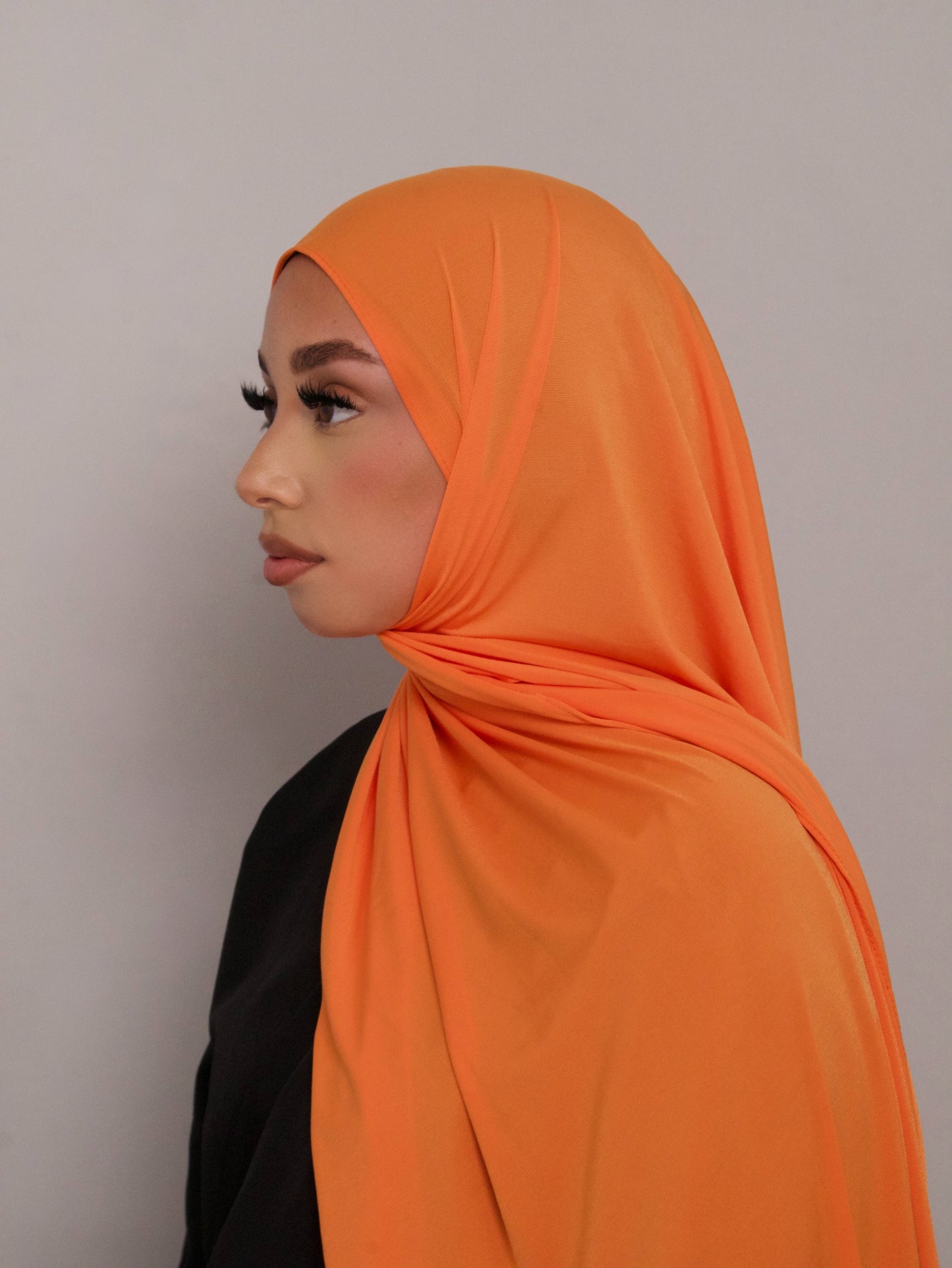 HIJAB JERSEY PREMIUM FRISÉ ORANGE