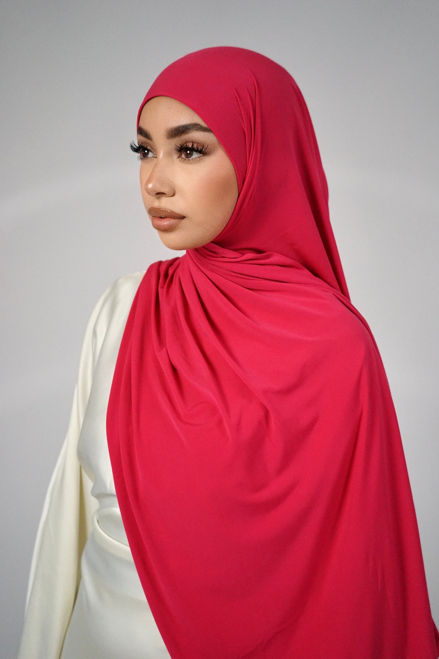 HOT PINK LUXE PREMIUM JERSEY HIJAB