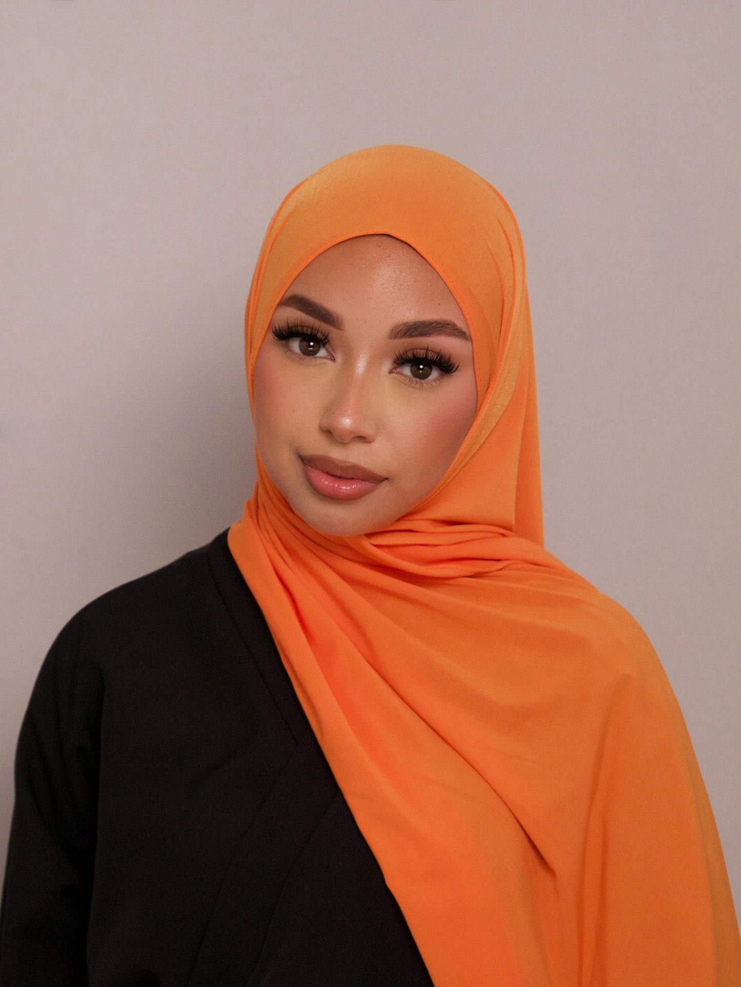 HIJAB JERSEY PREMIUM FRISÉ ORANGE