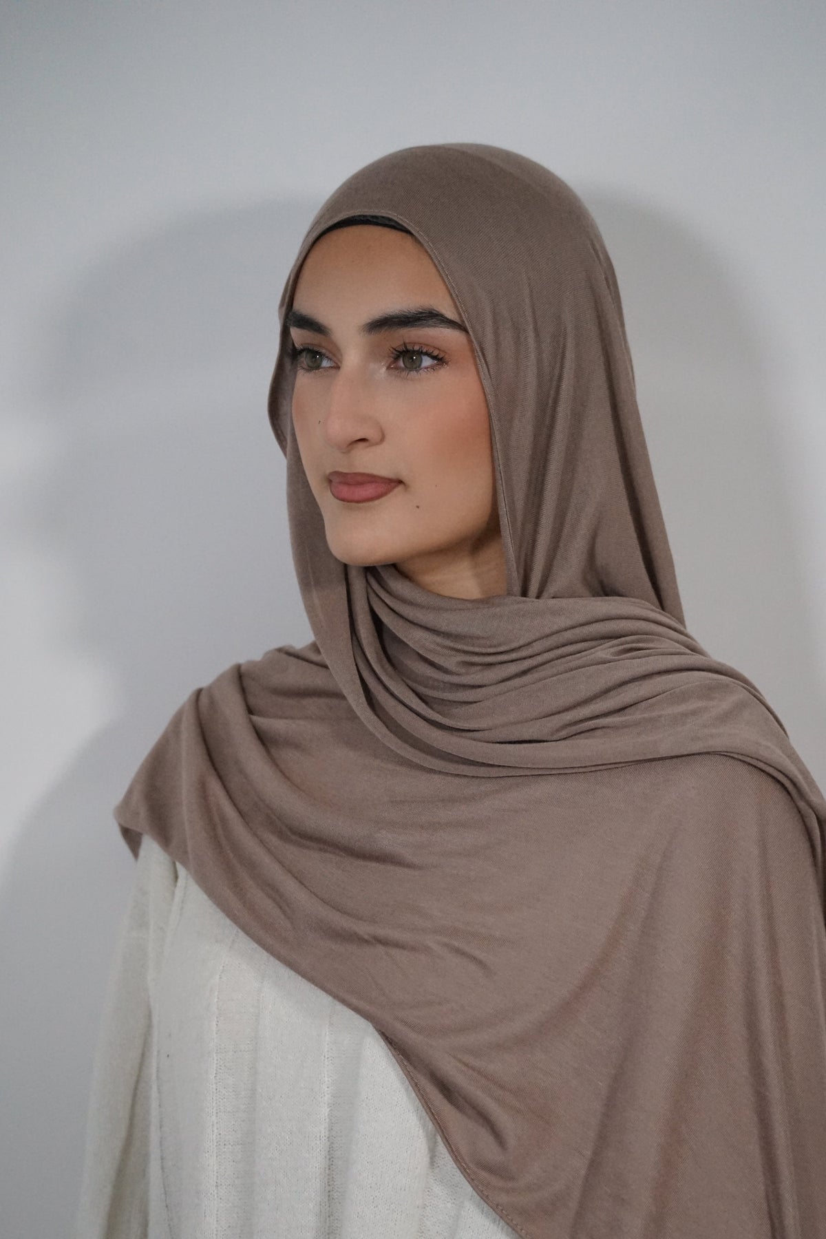 HIJAB MODAL JERSEY BAMBOO COFFEE