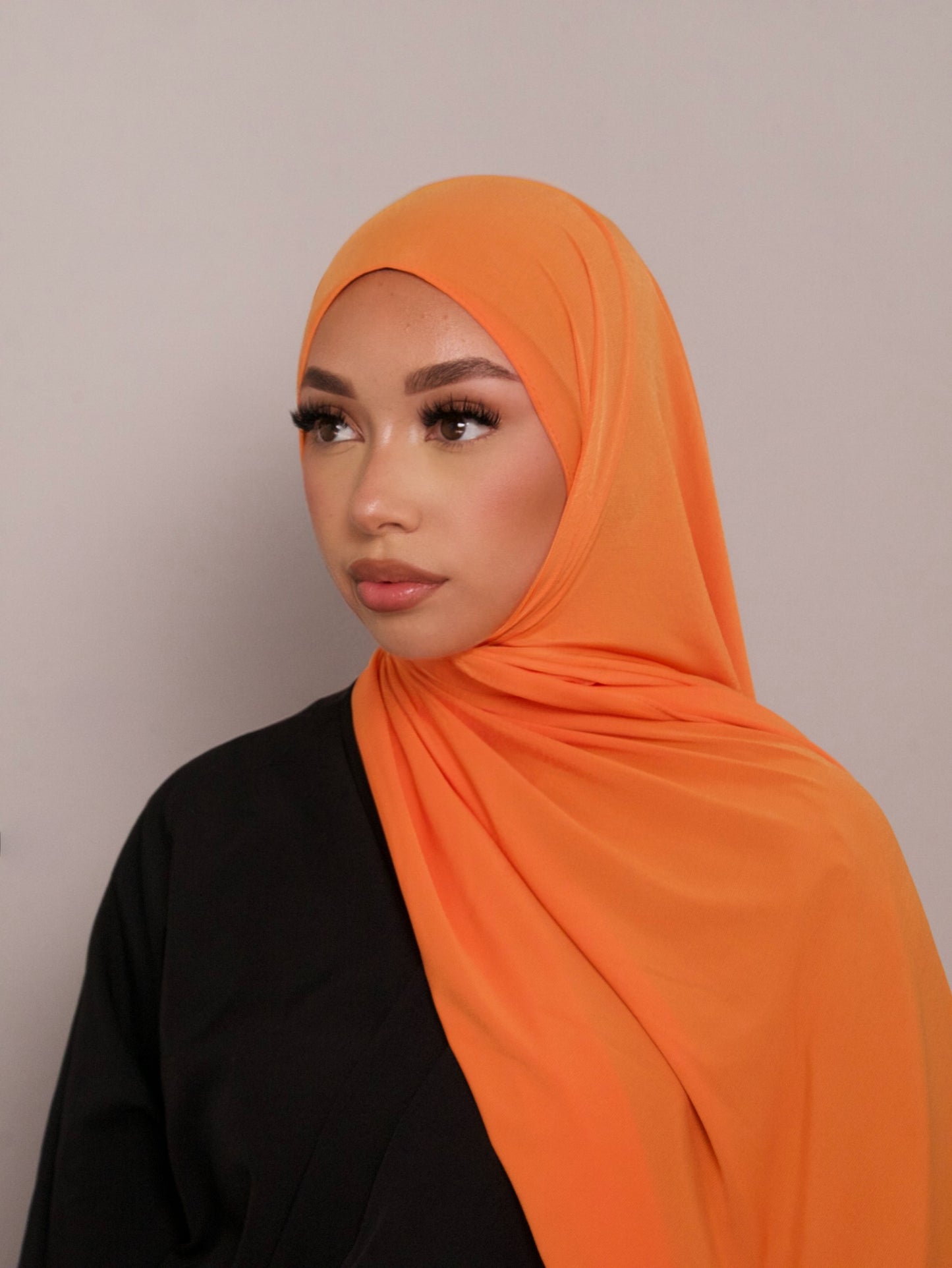 HIJAB JERSEY PREMIUM FRISÉ ORANGE