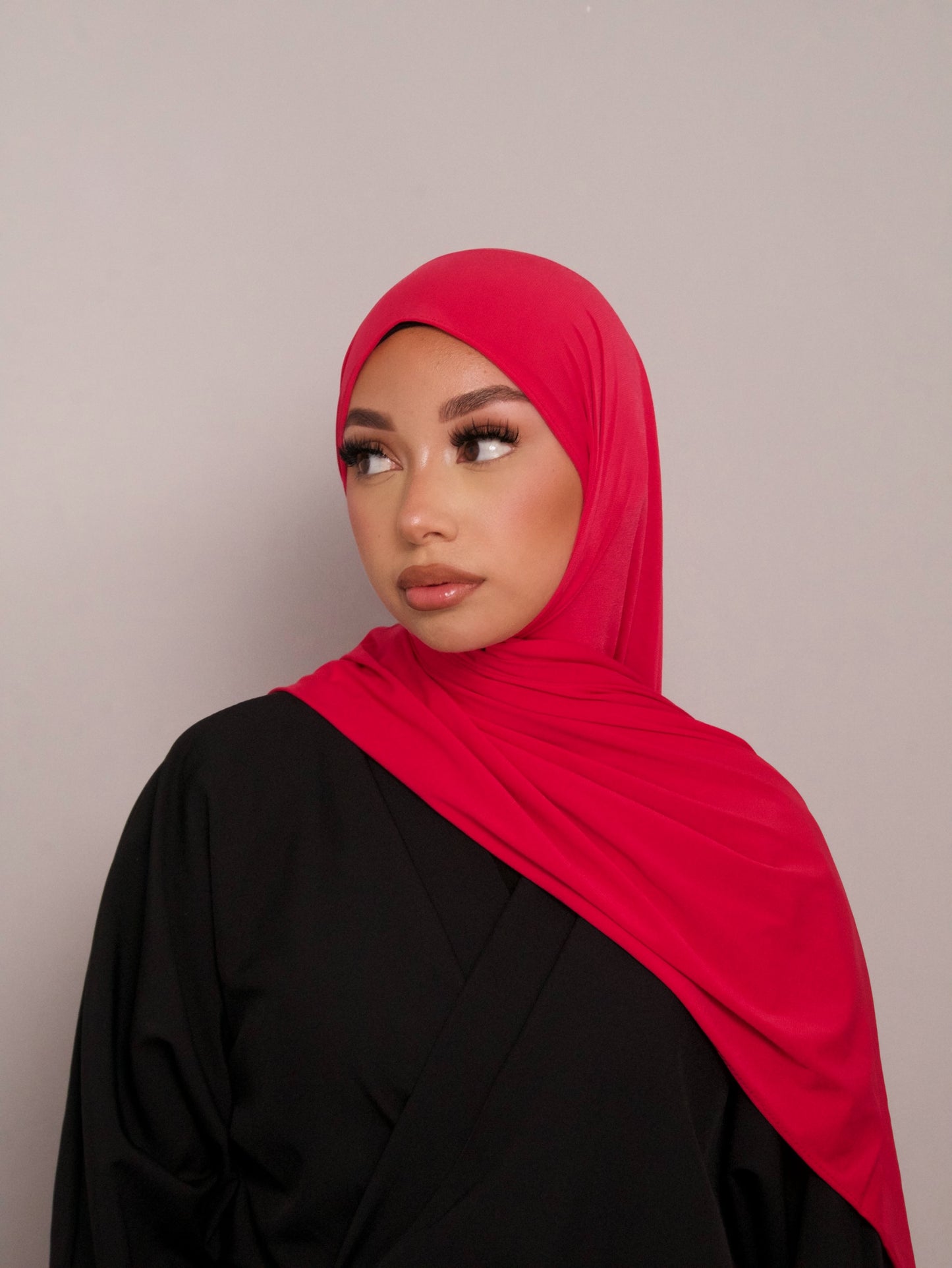 HIJAB JERSEY PREMIUM FRISÉ ROSE FUCHSIA