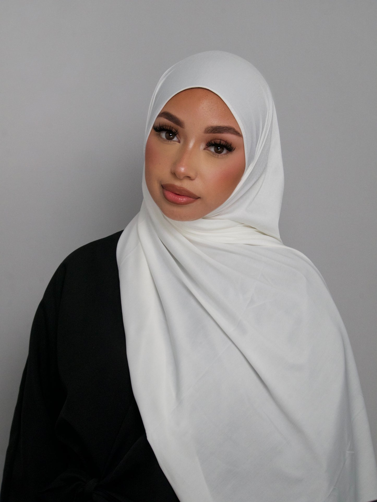 HIJAB JERSEY PREMIUM BLANC