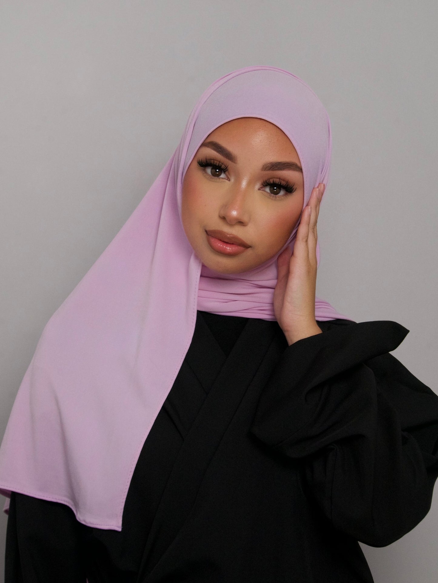 HIJAB JERSEY PREMIUM LILA