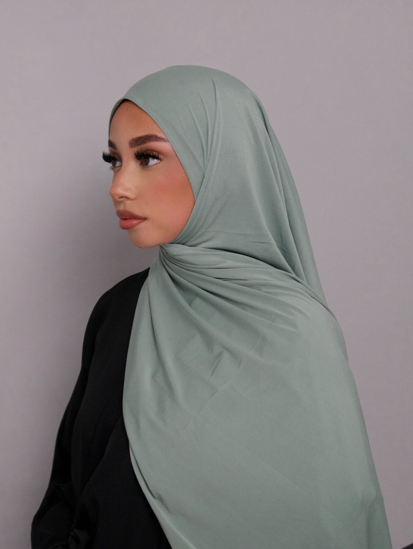 HIJAB JERSEY PREMIUM VERT D'EAU 