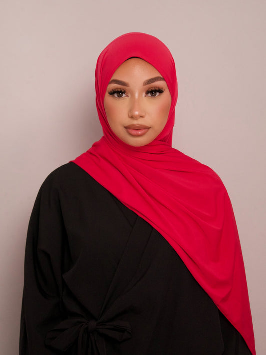 HIJAB JERSEY PREMIUM FRISÉ ROSE FUCHSIA