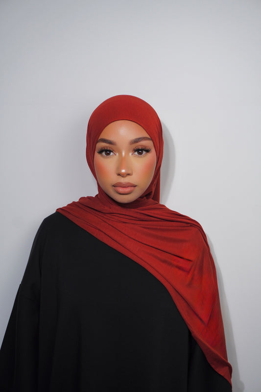 HIJAB JERSEY BAMBOO TERRACOTTA