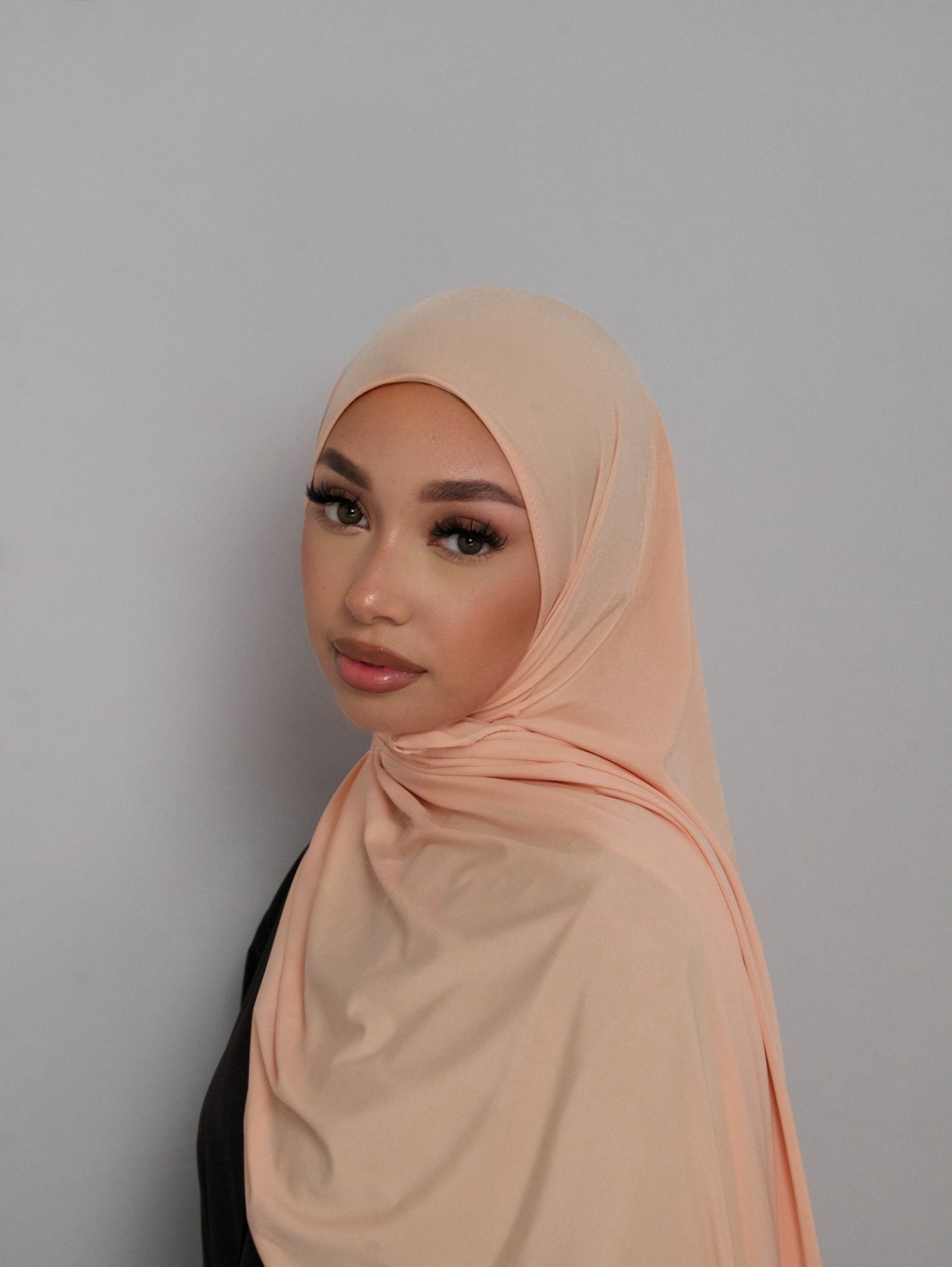 HIJAB JERSEY PREMIUM PECHE