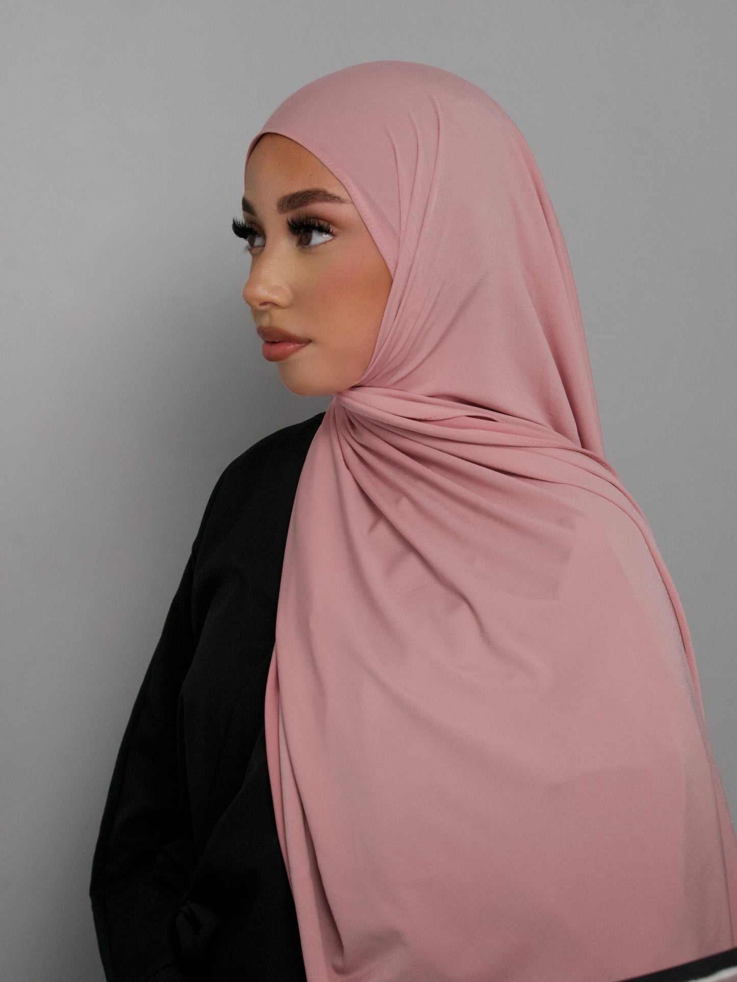 HIJAB JERSEY PREMIUM ROSE POUDRÉ