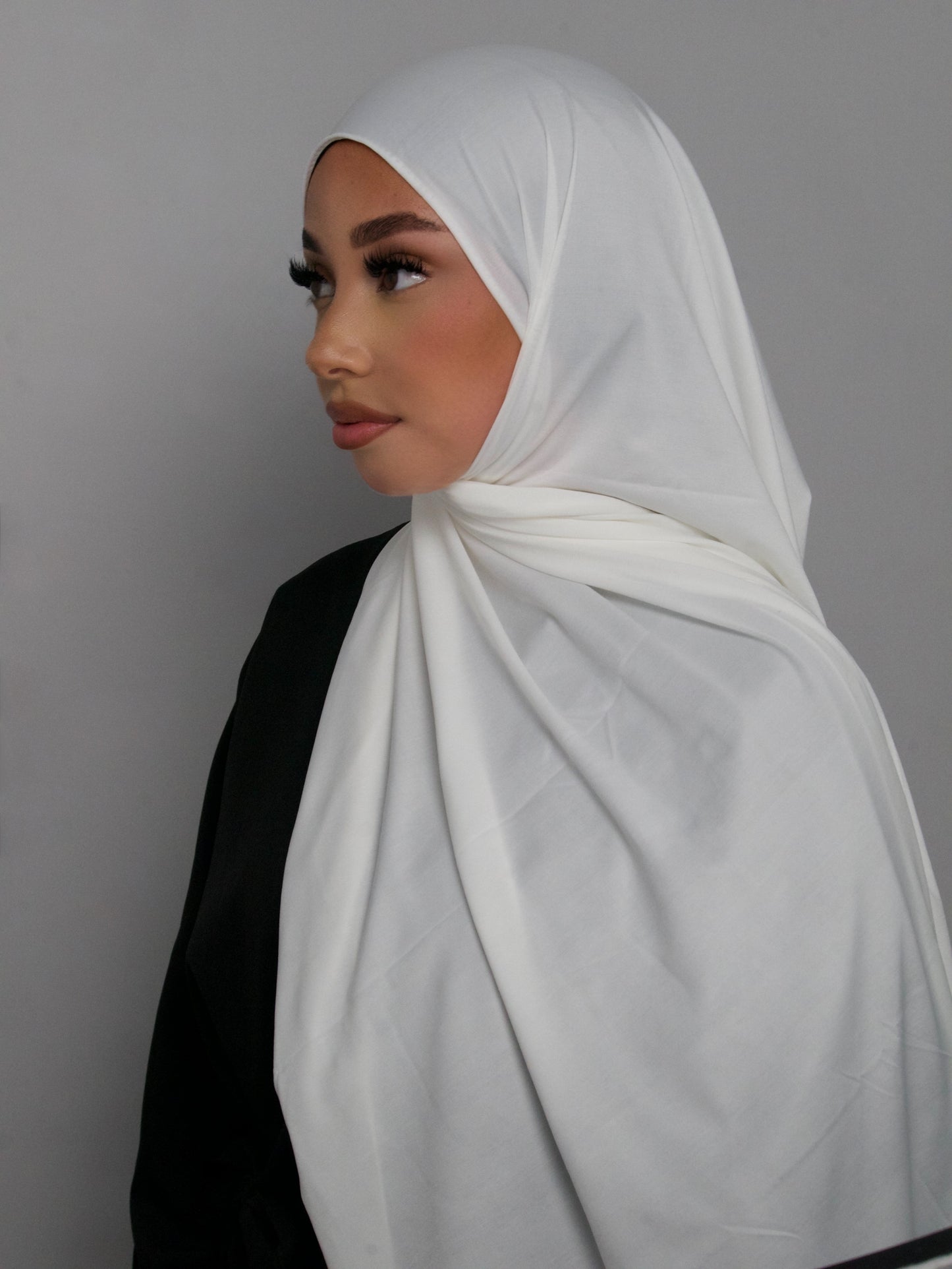 HIJAB JERSEY PREMIUM BLANC