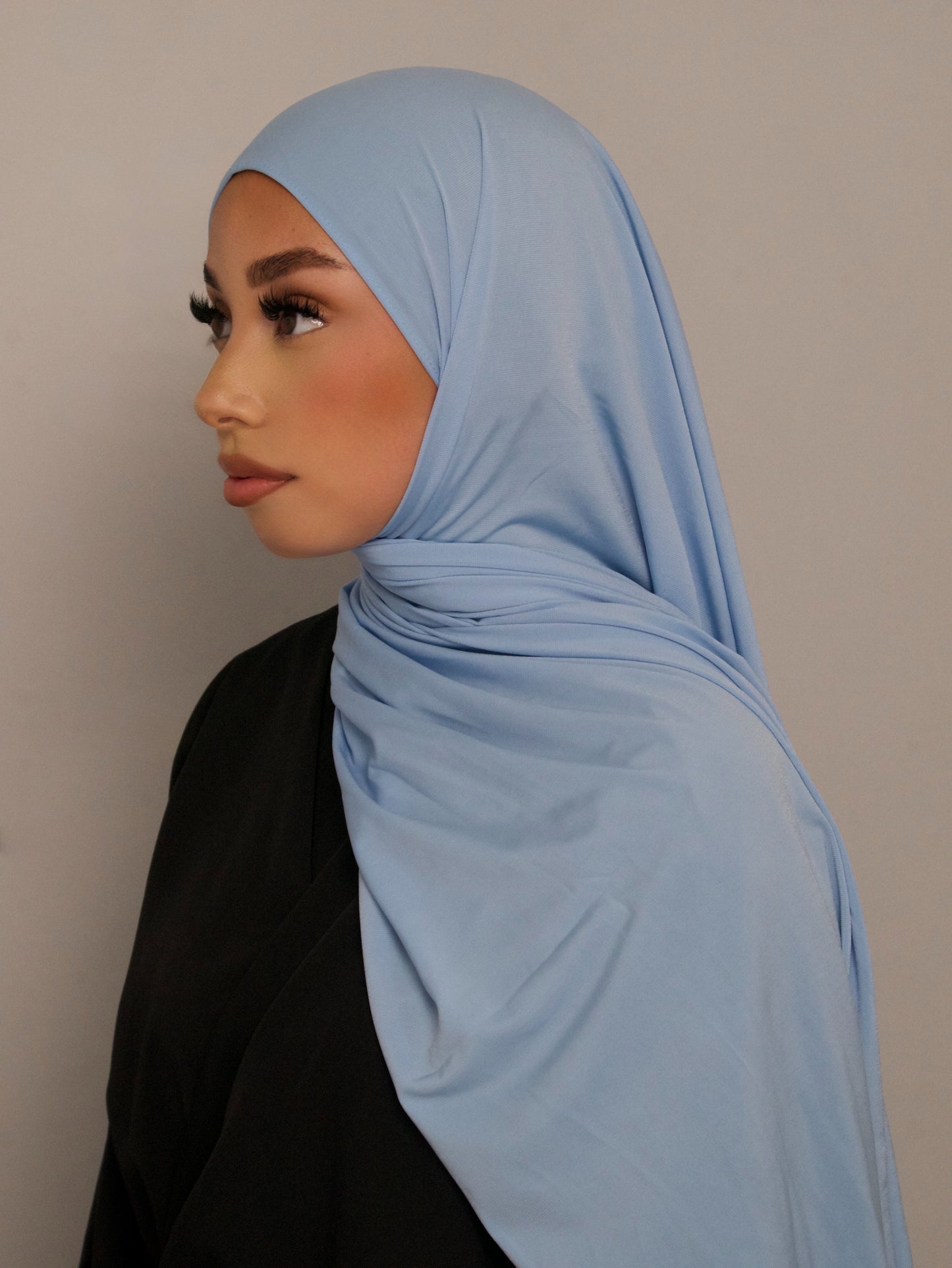 HIJAB JERSEY PREMIUM BLEU CIEL