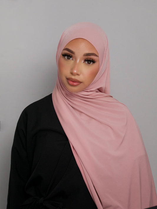 HIJAB JERSEY PREMIUM ROSE POUDRÉ