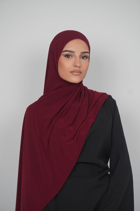 HIJAB JERSEY PREMIUM BORDEAUX