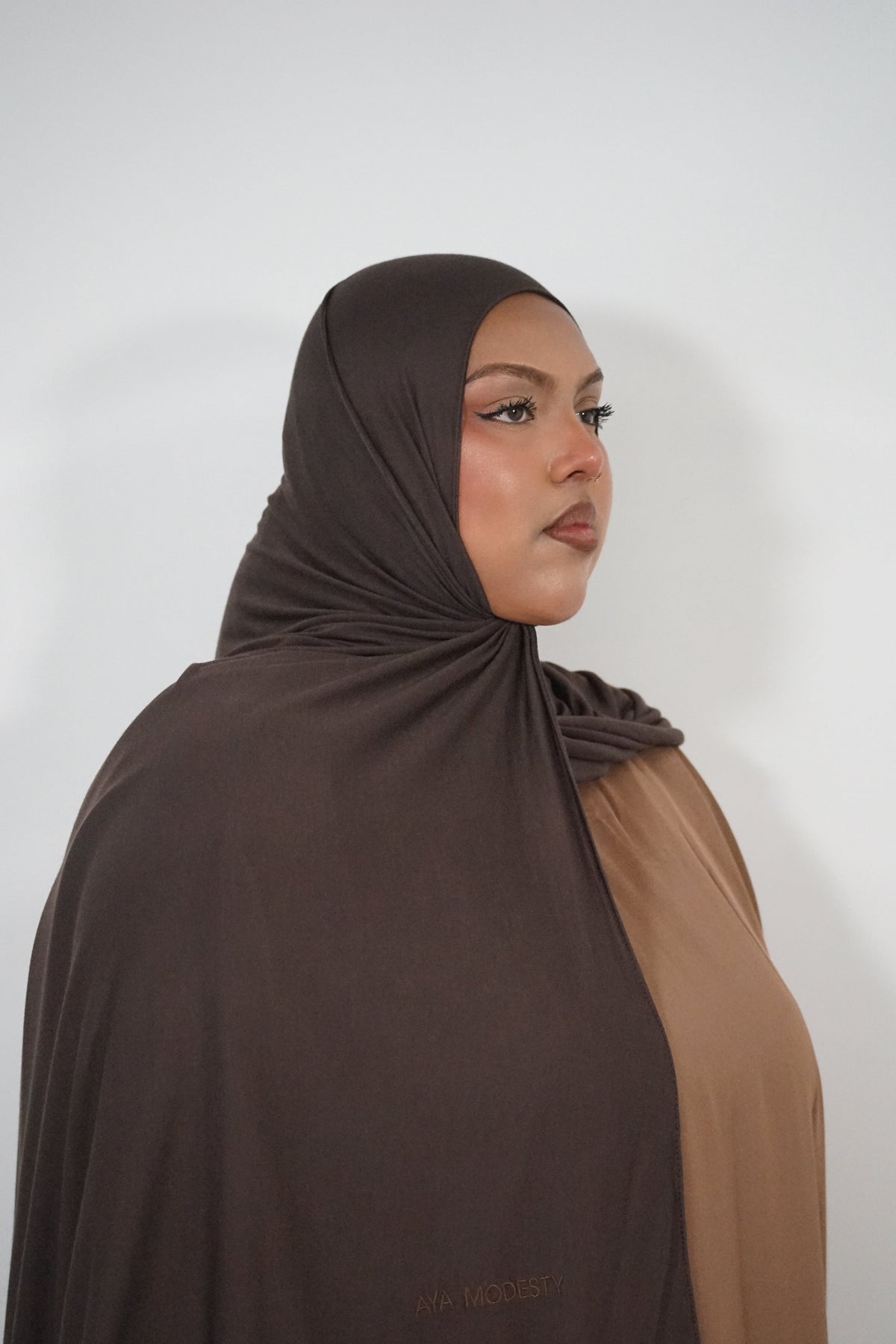 CHOCOLATE JERSEY BAMBOO MODAL HIJAB