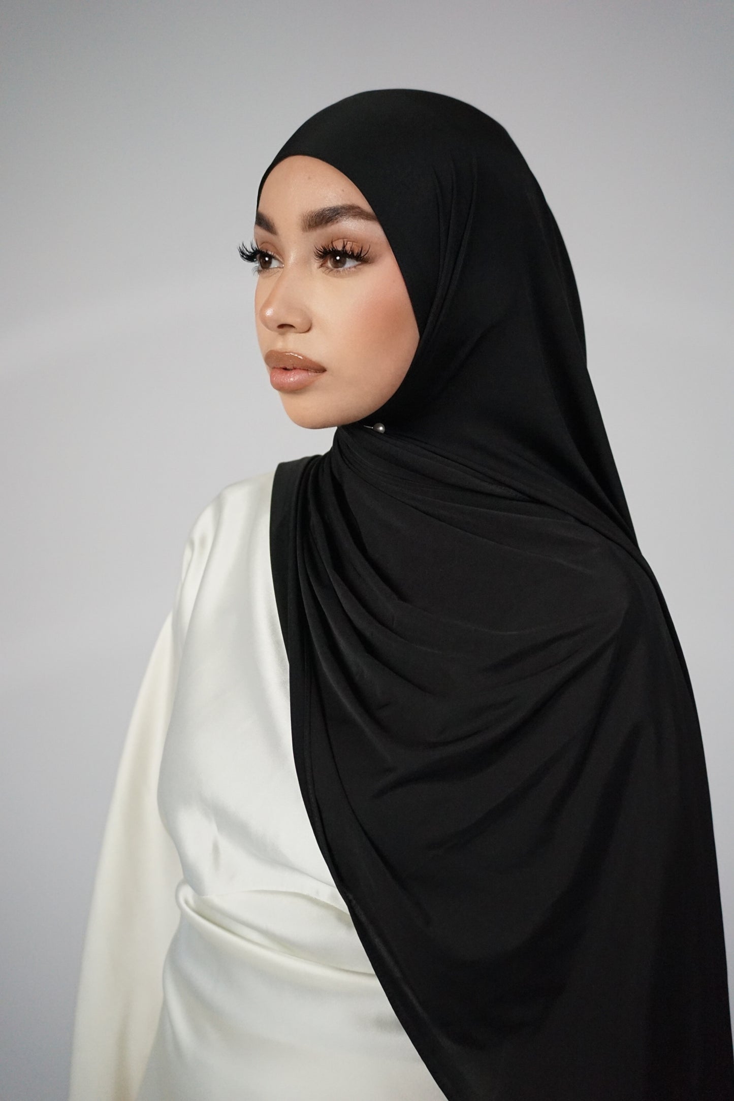 BLACK LIQUID JERSEY HIJAB