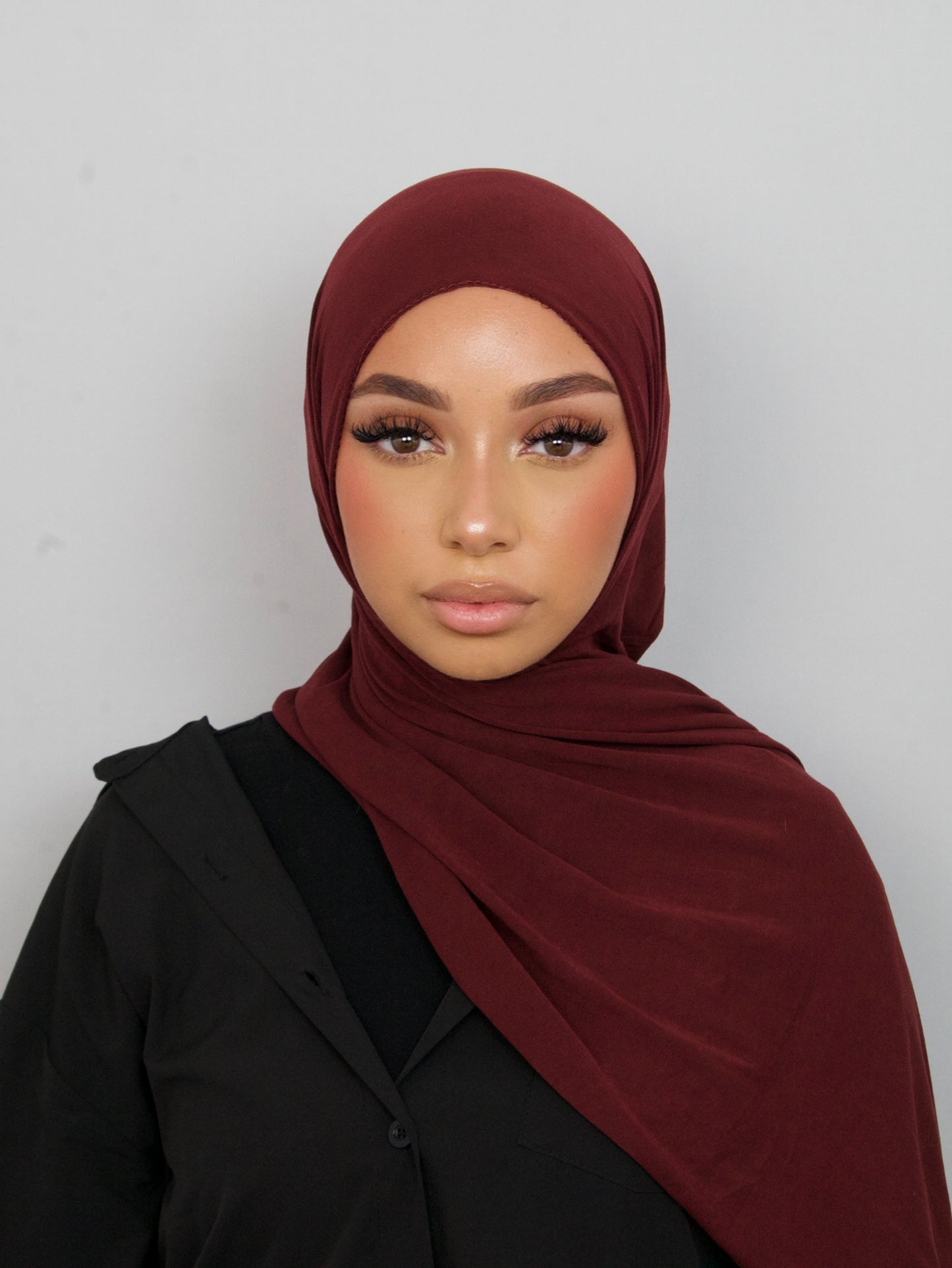 HIJAB JERSEY BAMBOO BORDEAUX