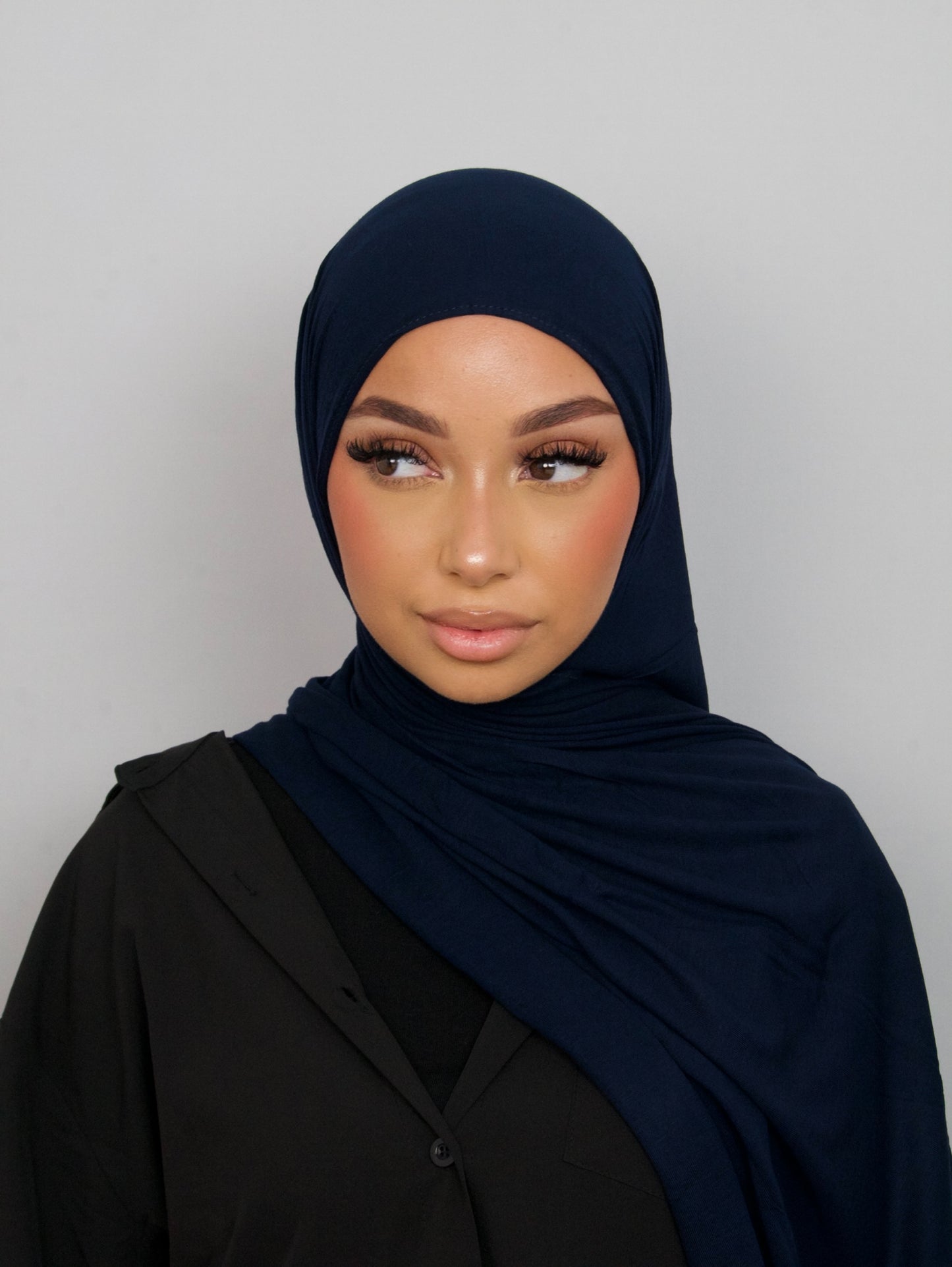HIJAB JERSEY BAMBOO BLEU MARINE
