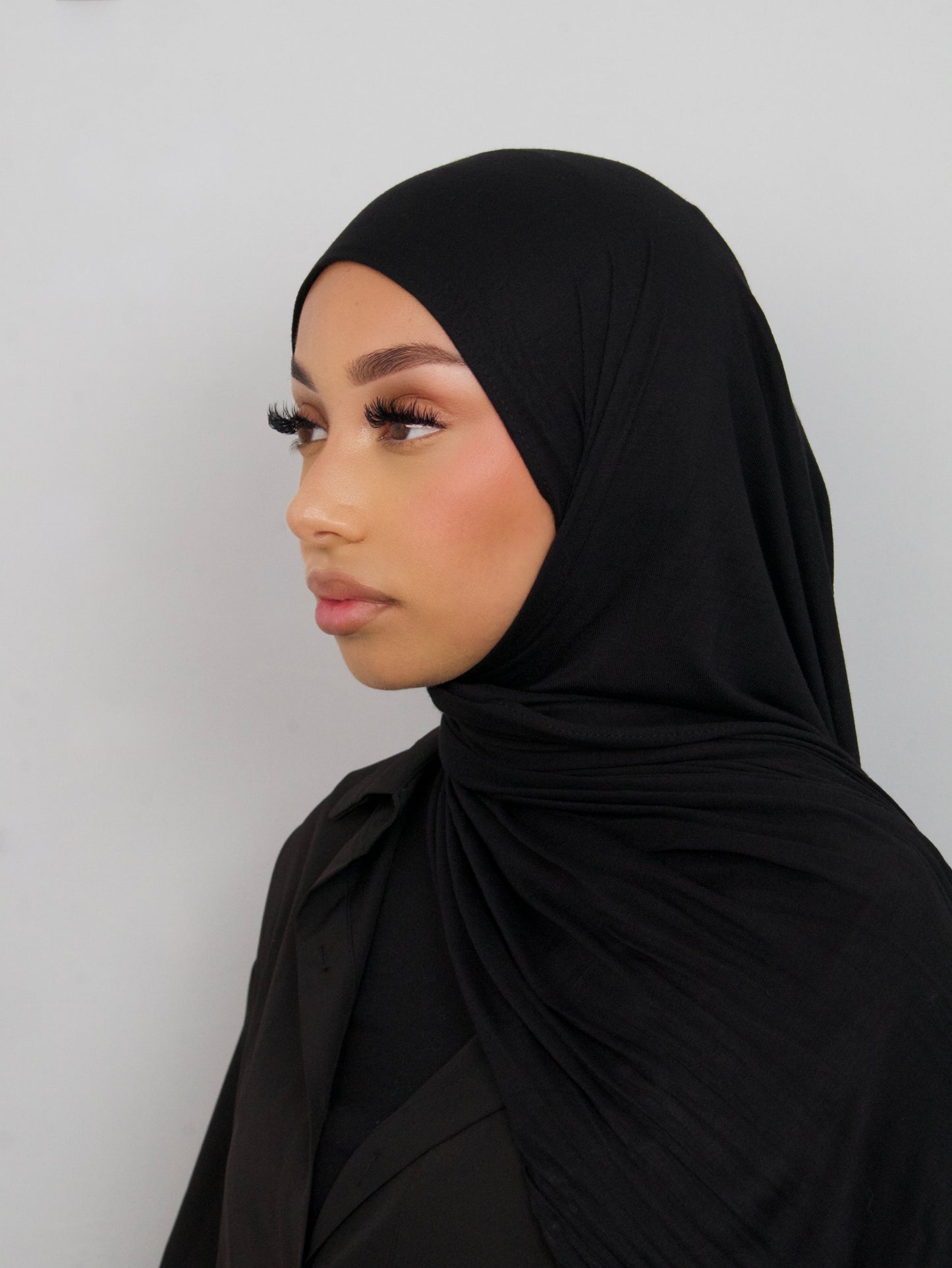 HIJAB JERSEY BAMBOO NOIR