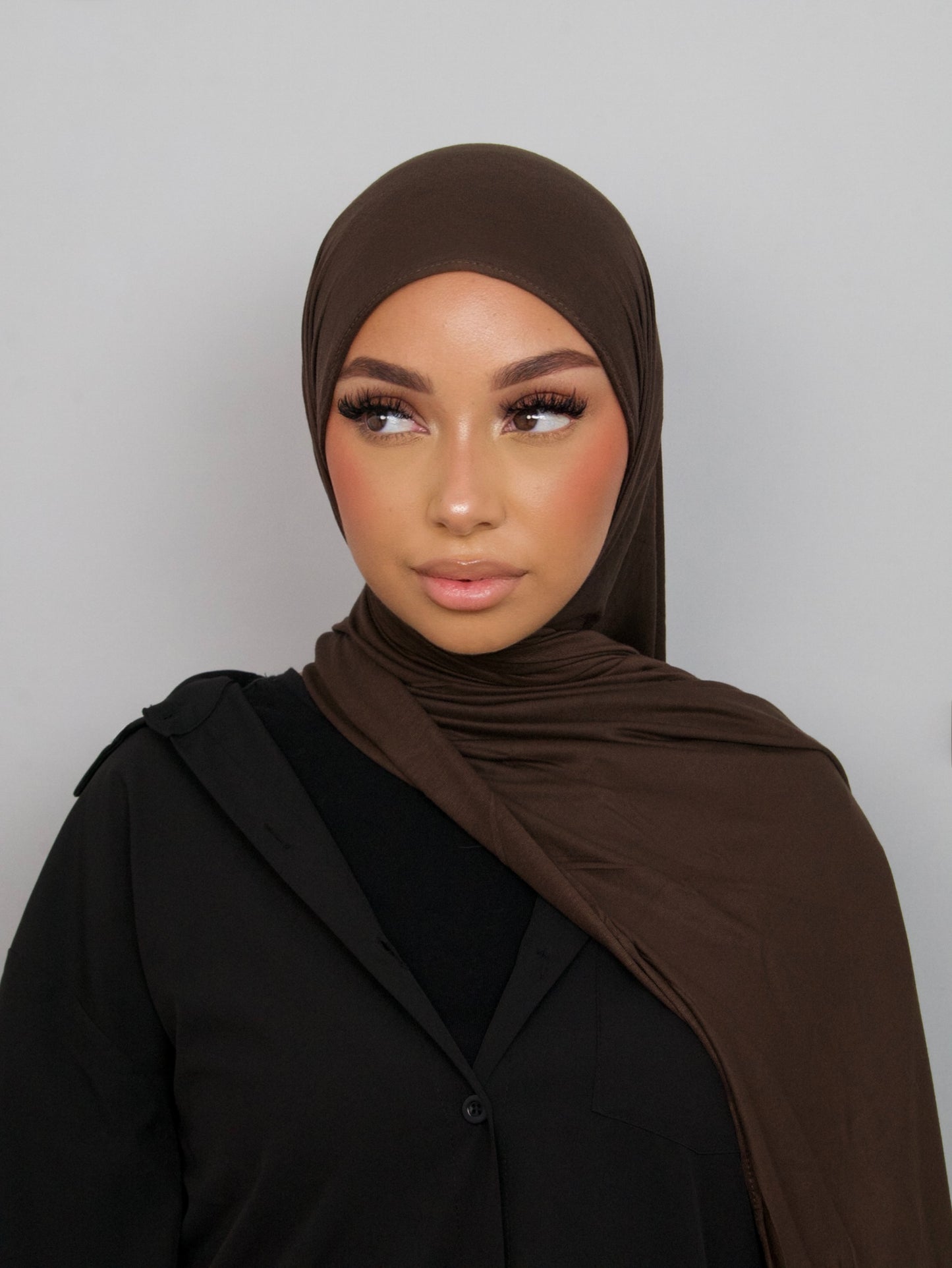 HIJAB JERSEY BAMBOO CHOCOLAT