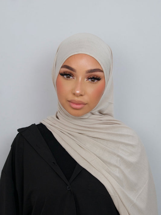 HIJAB JERSEY BAMBOO CREME
