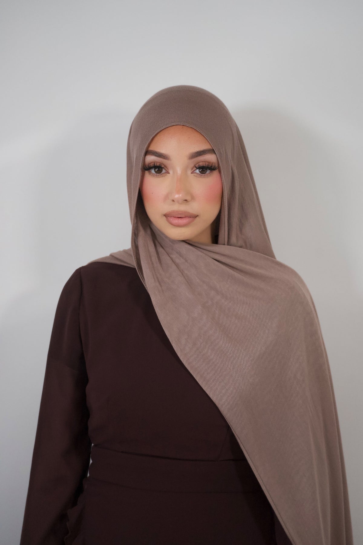 HIJAB MODAL JERSEY BAMBOO COFFEE