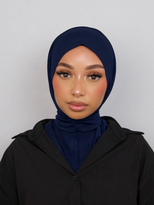 HIJAB CAGOULE BLEU MARINE
