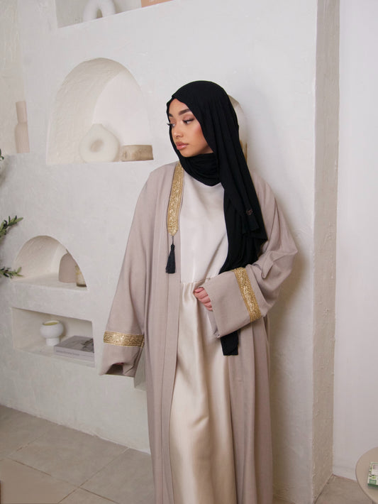 NUDE GOLD KIMONO