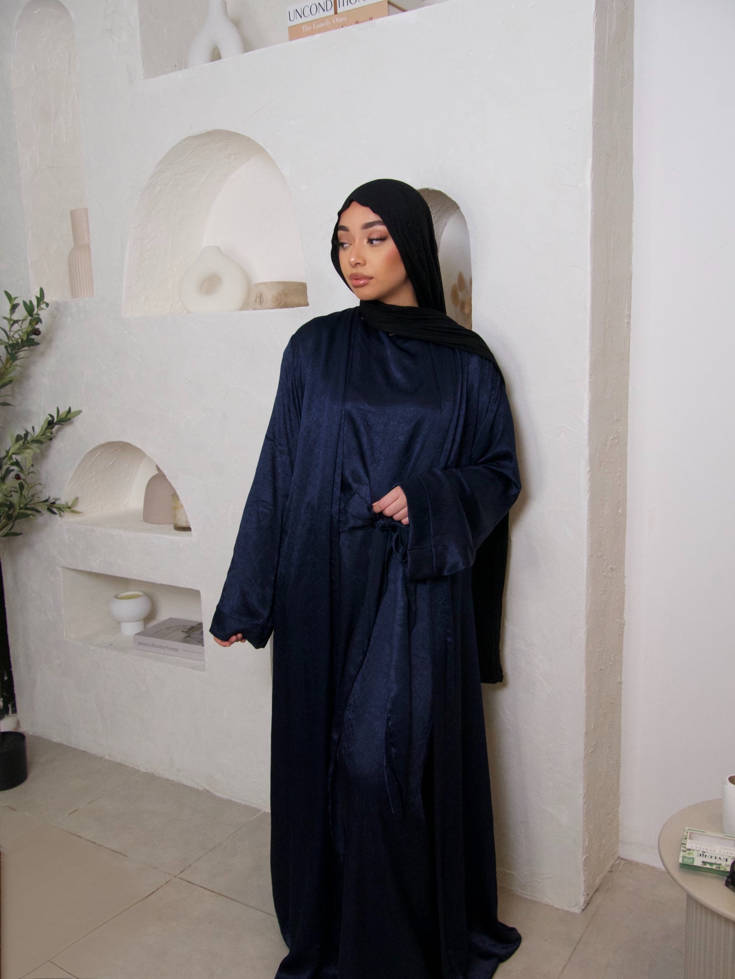 ABAYA DEUX PIECES BLEU NUIT 