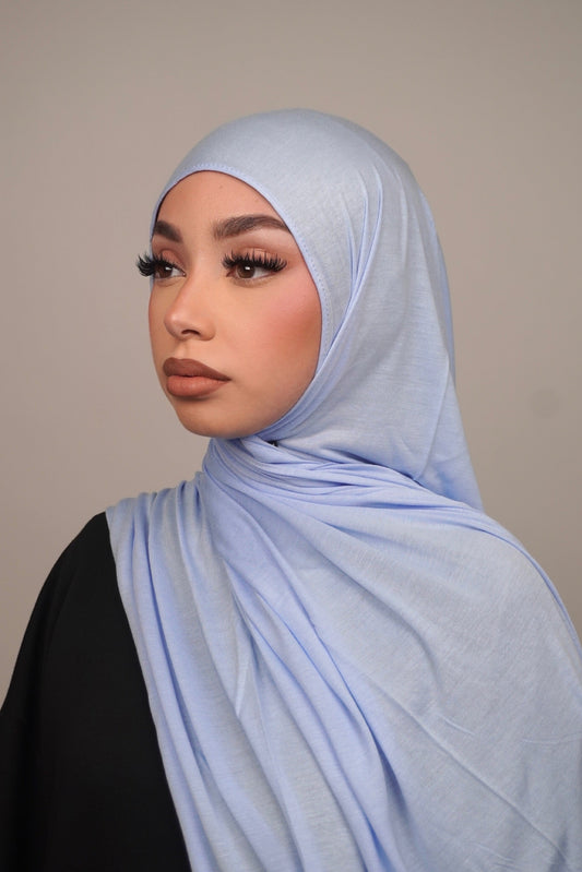 BABY BLUE BAMBOO MODAL HIJAB