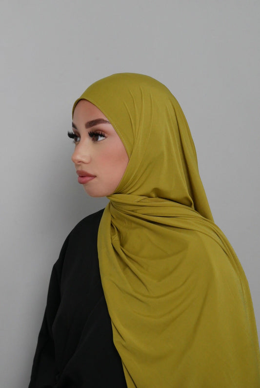 LIME LIQUID JERSEY HIJAB